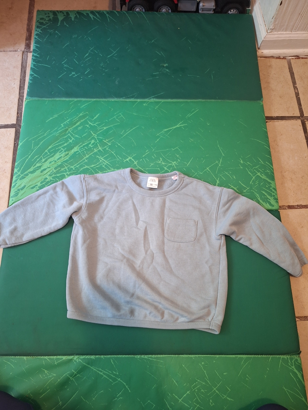 Zara Men's Crewneck Sweater in Light Blue